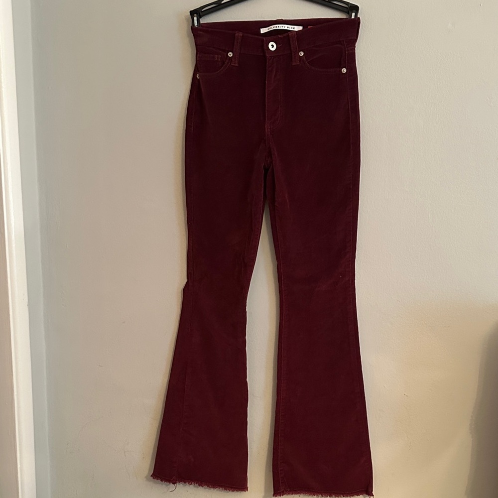 Celebrity Pink Burgundy Flare Pants - NWOT
